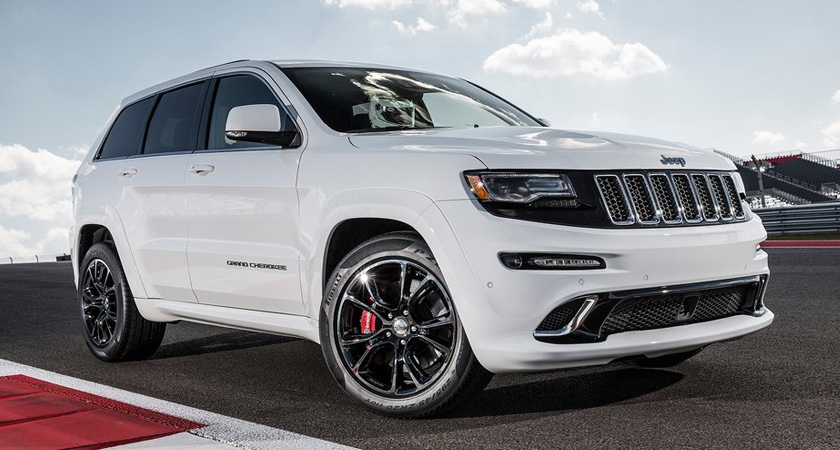 At the heart of the latest Jeep Grand Cherokee SRT-8 sits a race-tuned 6.4-litre HEMI V8 with 470 bhp and 465 lb ft of torque on tap, a unique four-wheel-drive system helps keep it planted whilst it accelerates to 62 mph ...